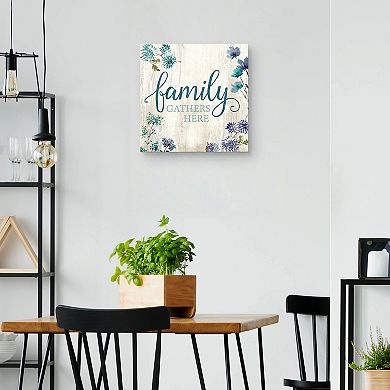 Fine Art Canvas Family Gathers Here Wall Art