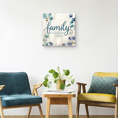 Fine Art Canvas Family Gathers Here Wall Art