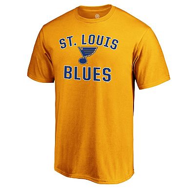 Men's Fanatics Branded Gold St. Louis Blues Team Victory Arch T-Shirt