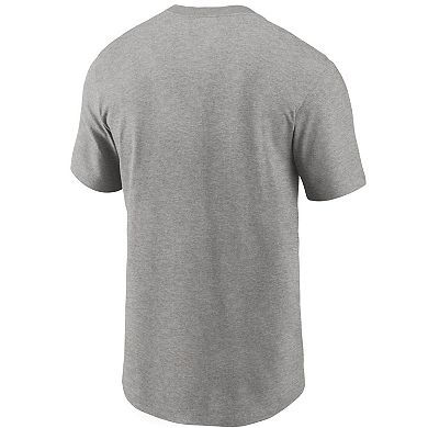 Men's Nike Heathered Gray Tampa Bay Buccaneers Primary Logo T-Shirt