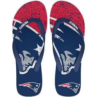 New England Patriots Big Logo Flip Flop Sandals