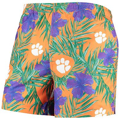 Men's Orange Clemson Tigers Swimming Trunks