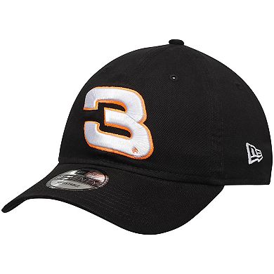 Men's New Era Black Austin Dillon 9TWENTY Enzyme Washed Adjustable Hat