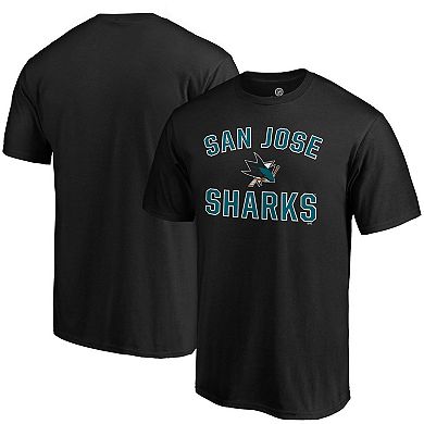 Men's Fanatics Branded Black San Jose Sharks Team Victory Arch T-Shirt