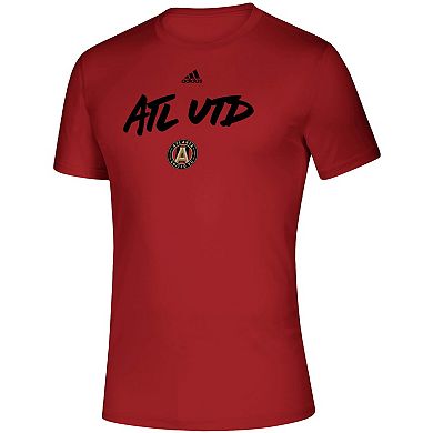 Men's adidas Red Atlanta United FC Wordmark Goals T-Shirt