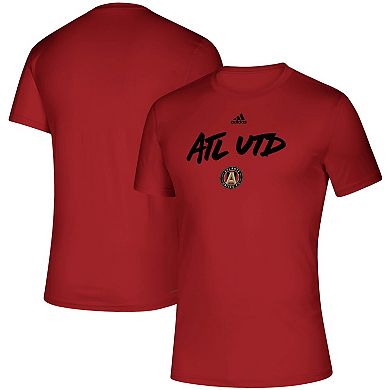 Men's adidas Red Atlanta United FC Wordmark Goals T-Shirt