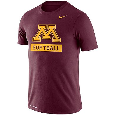 Men's Nike Maroon Minnesota Golden Gophers Softball Drop Legend Performance T-Shirt