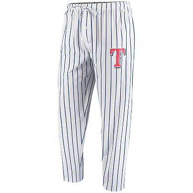 Men's Concepts Sport White Texas Rangers Vigor Pinstripe Pants