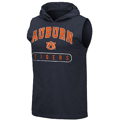 Men's Colosseum Navy Auburn Tigers Varsity Hoodie Tank Top