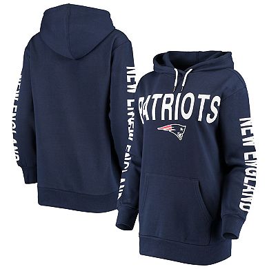 Women's G-III 4Her by Carl Banks Navy New England Patriots Extra Point Pullover Hoodie