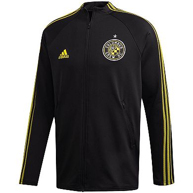 Men's adidas Black Columbus Crew SC 2020 On-Field Anthem Full-Zip Jacket