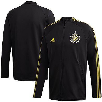 Men's adidas Black Columbus Crew SC 2020 On-Field Anthem Full-Zip Jacket