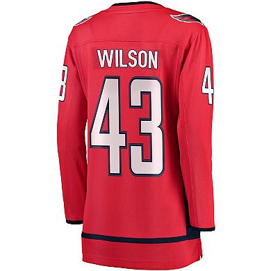 Women's Fanatics Branded Tom Wilson Red Washington Capitals Home Premier Breakaway Player Jersey