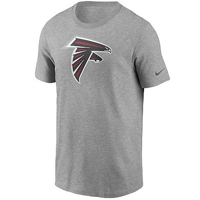 Men's Nike Heathered Gray Atlanta Falcons Primary Logo T-Shirt