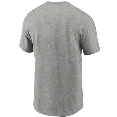 Men's Nike Heathered Gray Atlanta Falcons Primary Logo T-Shirt
