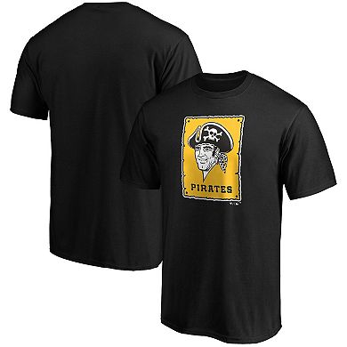 Men's Fanatics Branded Black Pittsburgh Pirates Cooperstown Collection Forbes Team T-Shirt