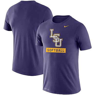 Men's Nike Purple LSU Tigers Softball Drop Legend Slim Fit Performance T-Shirt