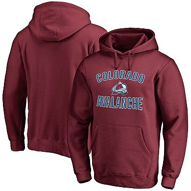 Men's Fanatics Branded Burgundy Colorado Avalanche Team Victory Arch Pullover Hoodie