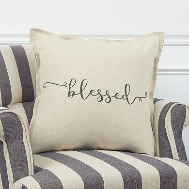 Rizzy Home Blessed Down Fill Throw Pillow