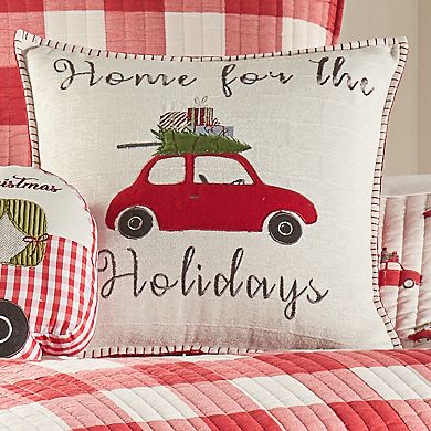 Levtex Home Road Trip Home For the Holidays Throw Pillow