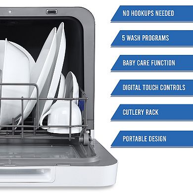 Farberware® Professional Compact Portable Countertop Dishwasher with Built-In Water Tank