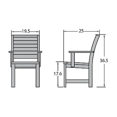 Highwood USA Weatherly Indoor / Outdoor Dining Chair