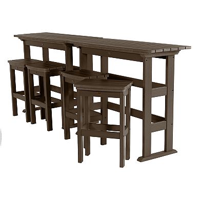 Highwood USA Lehigh 6-piece Bar Height Balcony Set