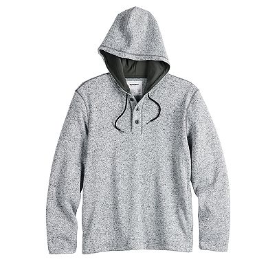 Men's Sonoma Goods For Life® Sweater Fleece Henley Hoodie