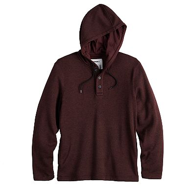 Men's Sonoma Goods For Life® Sweater Fleece Henley Hoodie