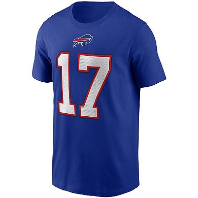 Men's Nike Josh Allen Royal Buffalo Bills Name & Number T-Shirt