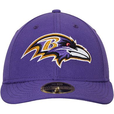 Men's New Era Purple Baltimore Ravens Omaha Low Profile 59FIFTY Structured Hat