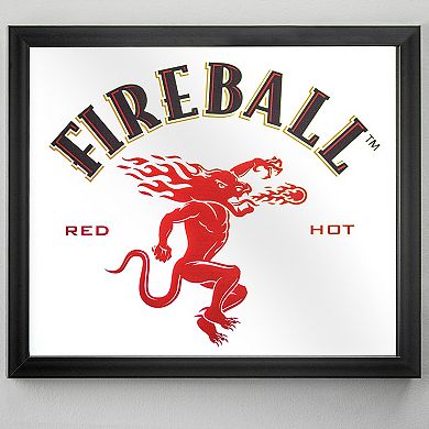 Fireball Whisky Mirror Wall Decor