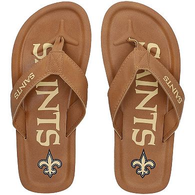 Men's New Orleans Saints Color Pop Flip Flop Sandals