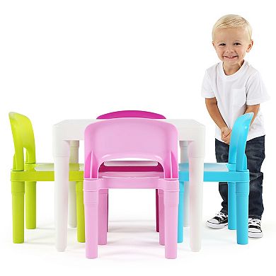 Humble Crew Plastic Table & 4 Chairs Set 