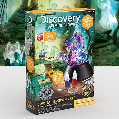 Discovery #Mindblown Crystal Growing Kit 13-piece Chemistry Lab