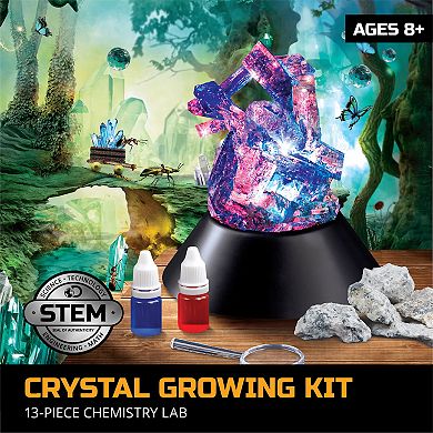 Discovery #Mindblown Crystal Growing Kit 13-piece Chemistry Lab
