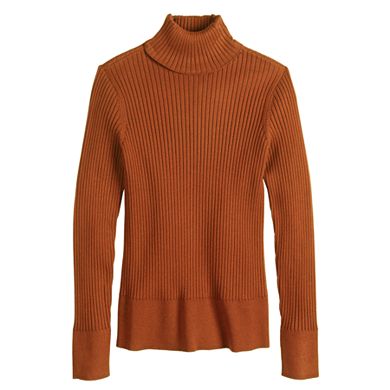 Women's Apt. 9® Wide Rib Turtleneck Sweater