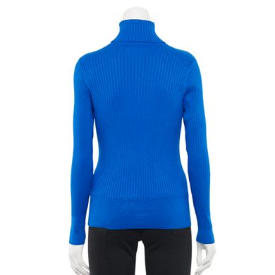 Women's Apt. 9® Wide Rib Turtleneck Sweater