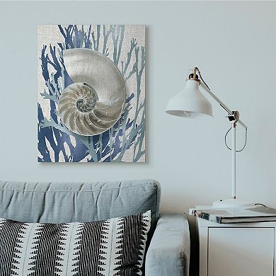 Stupell Home Decor Shell Coral Canvas Wall Art