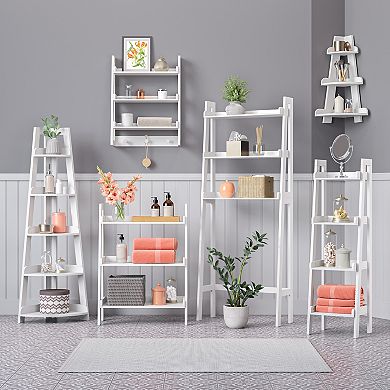 RiverRidge Home Amery Corner Ladder Wall Shelf