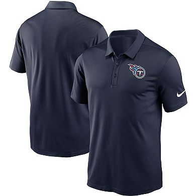 Men's Nike Navy Tennessee Titans Fan Gear Franchise Heat-Sealed Graphic Team Polo