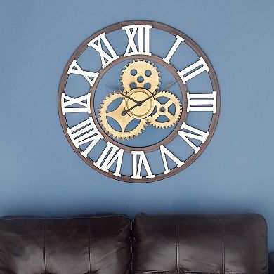 Stella & Eve Industrial Gear Wall Clock