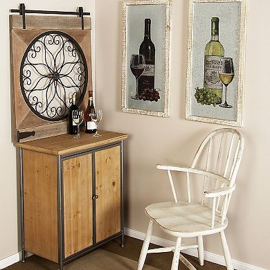 Stella & Eve Wine Bottles Framed Wall Art 2-piece Set