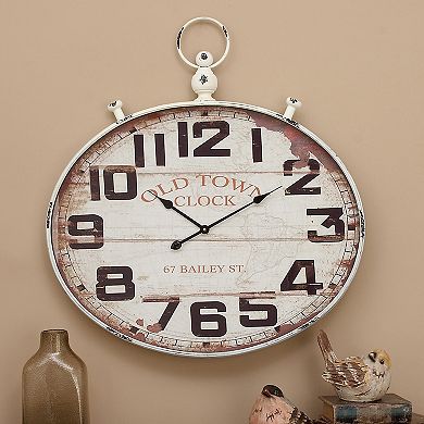 Stella & Eve Vintage Style Round Wall Clock