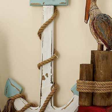 Stella & Eve Distressed Anchor Wall Decor