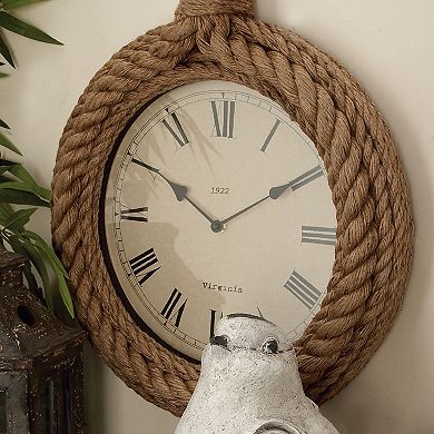 Stella & Eve Coastal Rope Round Wall Clock