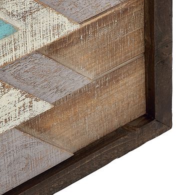 Stella & Eve Rustic Slats Square Wall Decor