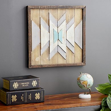 Stella & Eve Rustic Slats Square Wall Decor