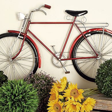 Stella & Eve Red Bicycle Wall Decor