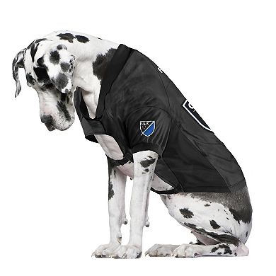 Little Earth Black San Jose Earthquakes Premium Pet Stretch Jersey